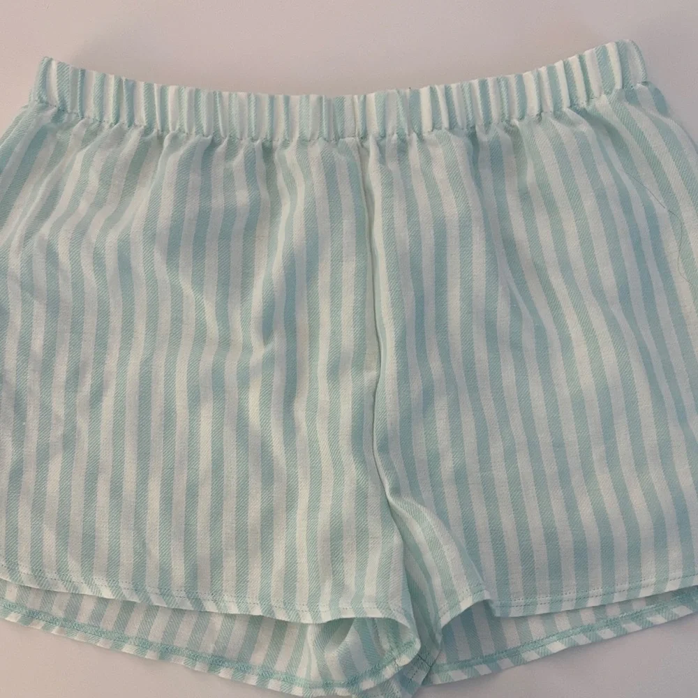 Carter's Aqua and White Striped Pajama Set - Picture 3 of 5